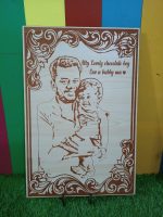 hd quality wooden engraved frame