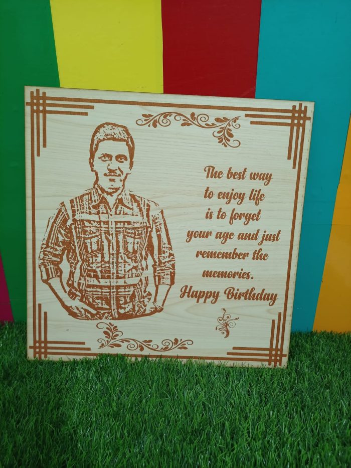 hd quality wooden engraved frame