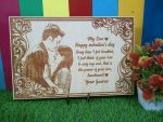 hd quality wooden engraved frame